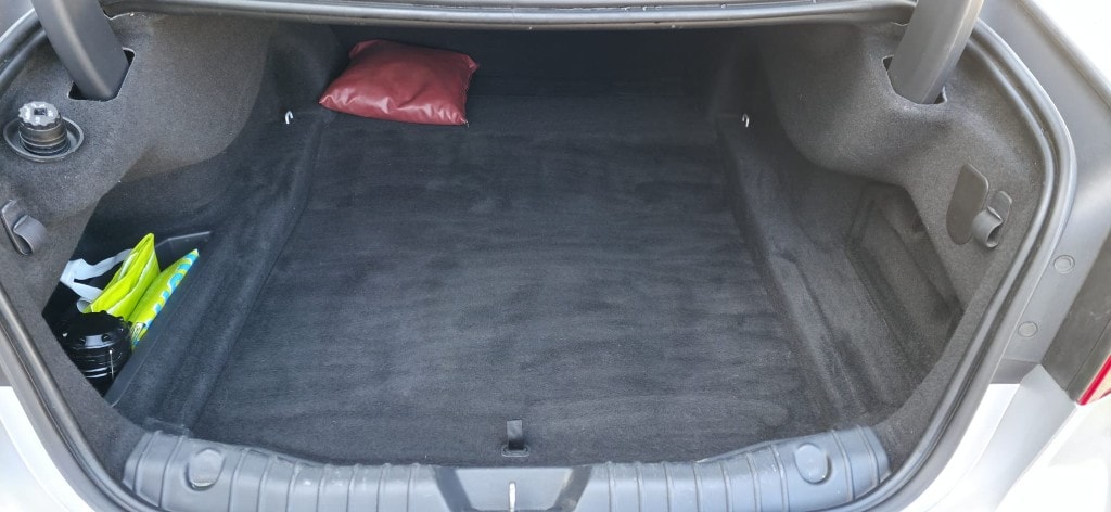 Vacuumed and tidied BMW boot and load area
